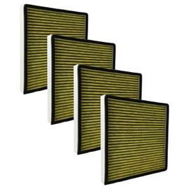 vhbw 4x 4-in-1 Filter Ersatz für Boneco 46917 für Luftreiniger - Mit Aktivkohle, Partikelfilterschicht und biofunktionaler Beschichtung