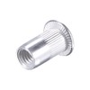 sourcing map M5 Rivet Nuts Aluminium Alloy Knurled Flat Head