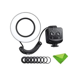 Godox RING72 Macro LED Ring Light, 5600K 10 Brightness Level for Camera,Single-Lens Supplement Light for Person Close-up, Video Production, Animal and Plant Photography