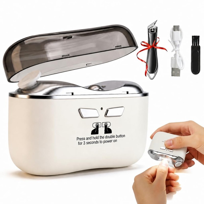 Electric Nail Clippers for Seniors, 2026 Upgraded 3-in-1 Automatic Nail