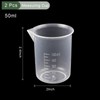 YOKIVE 2 Pcs Plastic Beaker, Laboratory Use | Liquid Measuring