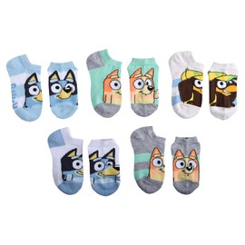 Bluey Kids No Show Socks, Blue, Small
