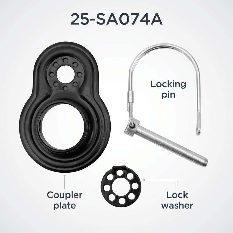 Coupler Attachments for Instep and Schwinn Bike Trailers, Flat Coupler