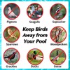 Pool Bird Deterrent Device, Floating Reflective Bird Deterrent Windmill 02