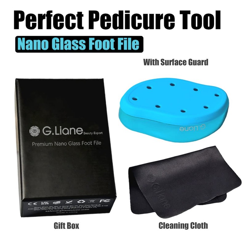 Liane Heels, Exfoliating Nano Glass, Foot File, Exfoliating - Crystal