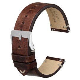 Anbeer Watch Band, Military Style Top Grain Leather, Quick Release Watch Balt