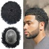 Healthlif Afro Hair Units Black Men Real Looking Kinky Curly