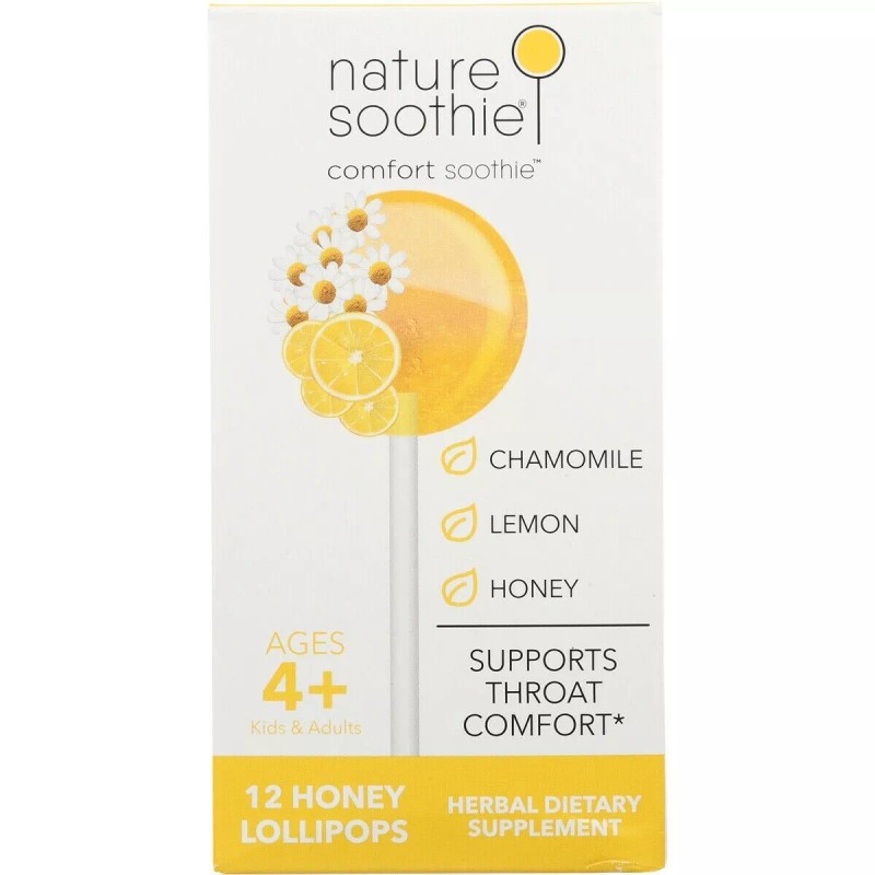 Nature Soothie Comfort Soothie Honey Lemon & Chamomile 12 Lollipops