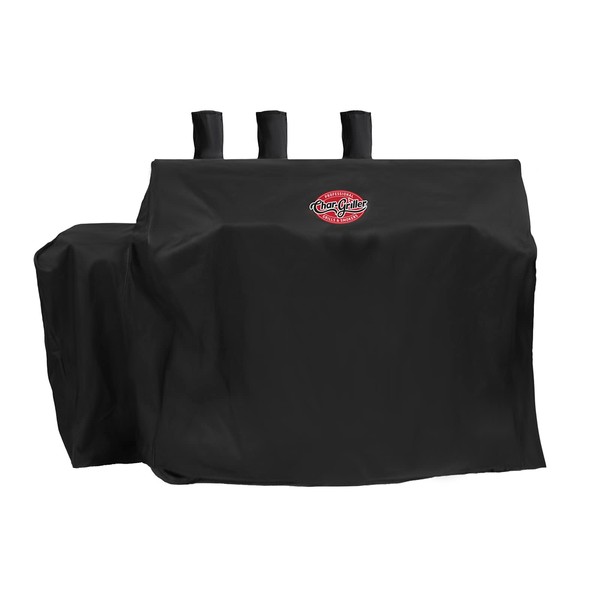 Char-Griller 8080 3-Burner Dual Fuel Expandable Gas & Charcoal Outdoor Grill Cover, Black , 29 x 65 x 49