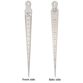 Yakamoz Taper Gage 1/32-5/8 Inch 1-15mm Stainless Gap Hole Taper Welding Gauge Test Ulnar Inch & Metric