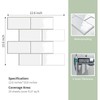 10-Sheet Thick Peel and Stick Kitchen Backsplash Tiles,3D Subway Waterproof