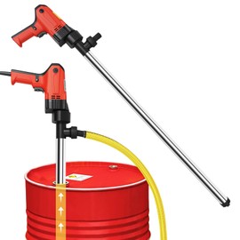 110V Heavy-Flow Liquid Transfer Pump - 1980W Electric Utility oil barrels Pump for Oil, Diesel, Water, Kerosene w/ 91cm Stainless Tube & 2M Steel Hose (80-100L/min)
