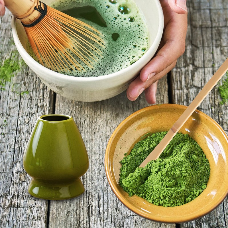 Matcha Set Bamboo Matcha Whisk and Matcha Spoon Matcha Ceremony