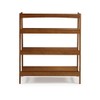 Mid Century Solid Wood Open Shelving Unit - Castanho Finish