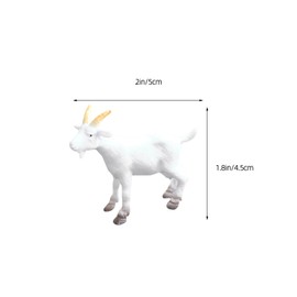 BESPORTBLE 6Pcs Mini Goat Decor Simulated Goat Figurines for Home Office for Miniature Gardens Desk Decorations