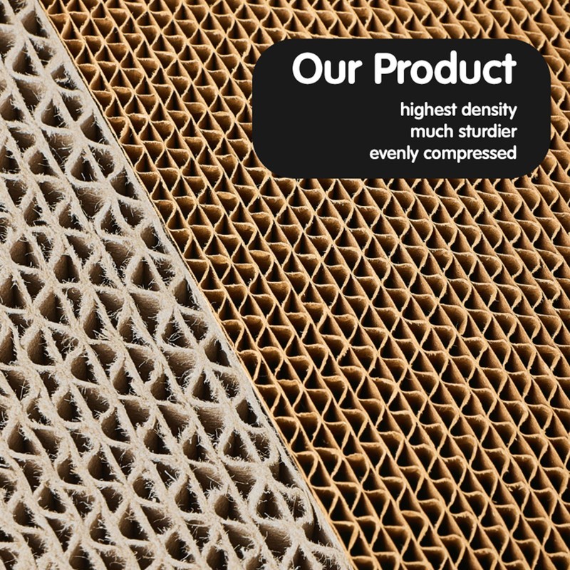 Cat Scratcher, Durable Scratch Pad, Corrugated Cardboard Scratching Board for