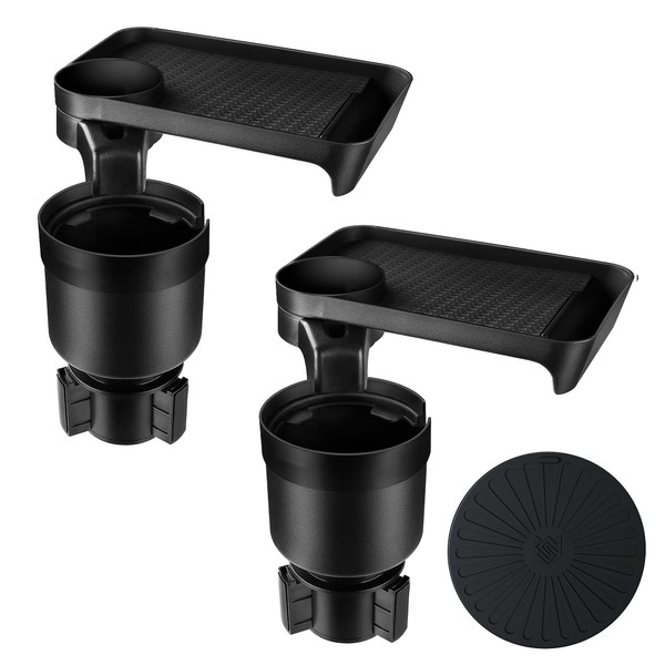SEVEN SPARTA Car Cup holder Expander&Tray for Compatible with Yeti