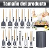 Juego de Utensilios de Cocina de Silicona, Conjunto de Utensilios