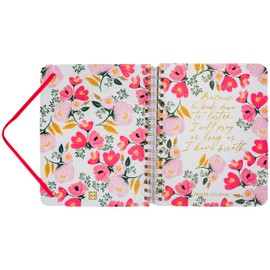 Mary Square 31371 Because He Bends Down To listen I will Prays As Long As I Have Breath Meadows Prayer Journal and Zippered Notebook 2 Piece Bundle