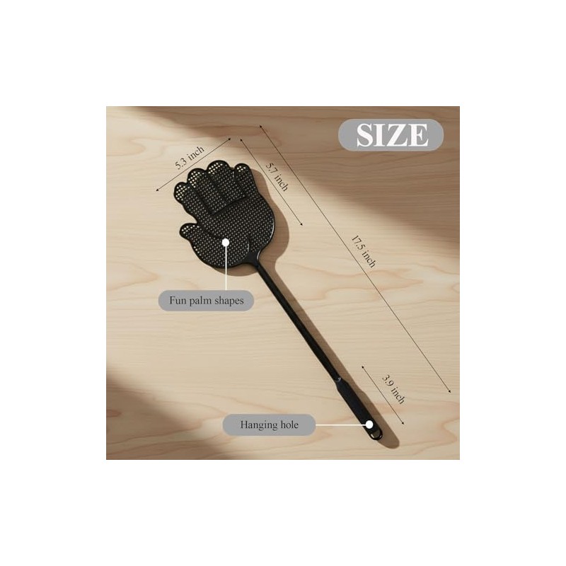 Fly Swatter Heavy Duty for Indoors – Hand-Shaped Flyswatter with