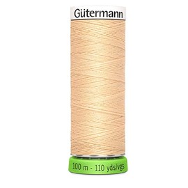 Gütermann All-purpose rPET sewing thread, 100 metres length, #006 pink/ecru