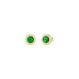 Guess 32023473 Women's Stud Earrings Stainless Steel Zirconia One Size Gold Green, Stainless Steel