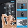 Hamckay 8 inch Matte Black Shower System with Tub Spout,