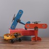 Vintage Metal Plane Crafts Retro Aircraft Model Biplane Aircraft Ornaments
