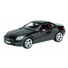 Dickie-Schuco 450745100 Schuco MB SLK Class Black 1:43 R172 Obsidian Black Limited Edition 1,000 Pieces Transparent Display Case with Collector's Box