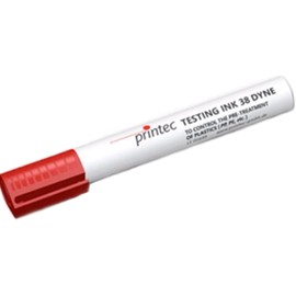 Dyne 38 Test Pens For Plastic Surface Testing, Corona & Plasma Treatment Tester (1 Pen) for Polyolefin Foils in PE and PP - Made by Printec Germany