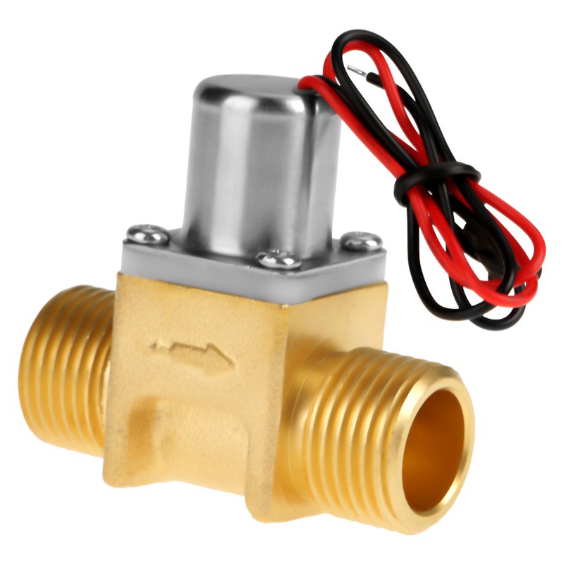 DC 4.5V 1/2" Water Flow Pulse Electromagnetic Valve Brass Solenoid