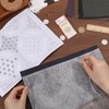 FREEBLOSS Sashiko Mending Patchwork Kit Sashiko Kit with Template Denim