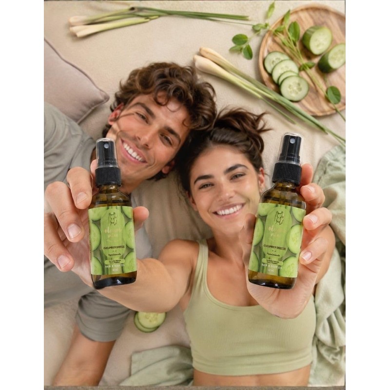 Óleum Vitae Aceite Para Cabello-cuerpo Cucumber Breezze 60 ml