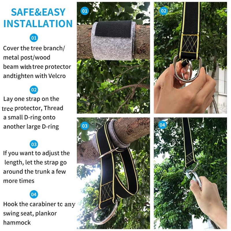 Tree Swing Straps Hanging Kit - Holds 1800 lbs (SGS