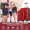 Axidou Luggage Sets with Spinner Wheels (20/24/28 Inch), PC+ABS Suitcase