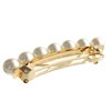 Vingtaine H-525 Pearl Barrette, Simple, Hair Accessory, Large, Classical