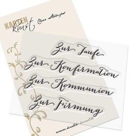 Clear Stamp Set Stamp Rubber - Card Art Big Words Christian