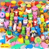 70 Pack Animal Erasers for Kids Bulk Desk Pets Classroom