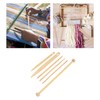 6Pcs Wood Hand Loom Stick Set Wood Weaving Crochet Needle