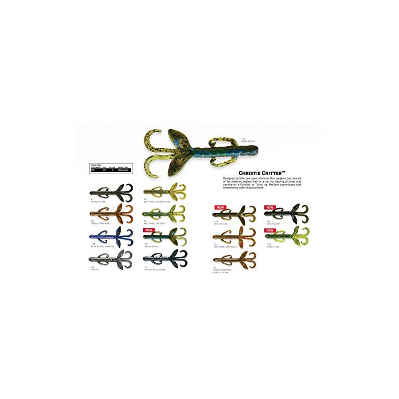 YUM Christie Critter Black Blue Shadow