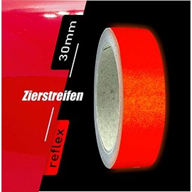 siviwonder Decorative Strips Red Reflective Reflective Sticker 30 mm Length 10 m Car Reflective Tape Red