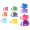 10 Sizes Hair Clipper Combs Guides Professional Colorful Number Coded