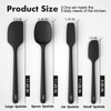 ChefAide 4 Pieces Silicone Spatula Set, Food Grade Rubber Spatula,