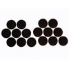 PEREL DTF2 Round Felt Pads, Diameter: 25 mm, Black (Pack