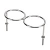 316 Stainless Steel Double Ring Cup Holder with Mounting Nut