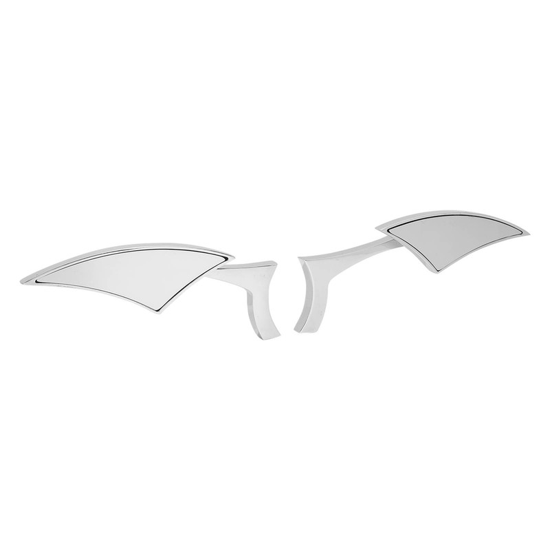 Motorcycle Spear Blade Mirrors 180 Degree Adjustable Rear View Side