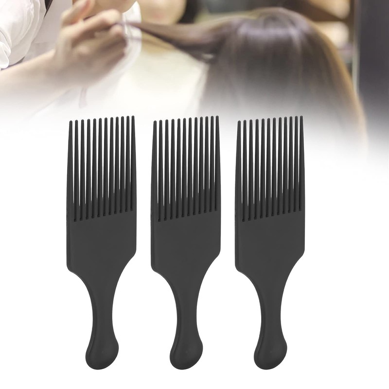 3 Púas Afro Pick Afro para el Cabello, Púas para