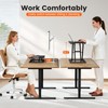 Standing Desk Converter Adjustable Height, 23.6" x 13.4" Keyboard Riser