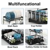 Doitsf Dish Drying Rack, 2 Tier Dish Racks for Kitchen