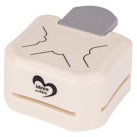 Ideen mit Herz Corner Punch | 3 in 1 | Create e.g. Greeting Cards for Birthday, Easter, Christmas | for Paper from 120 to 200 g/m² | with 3 Different Designs